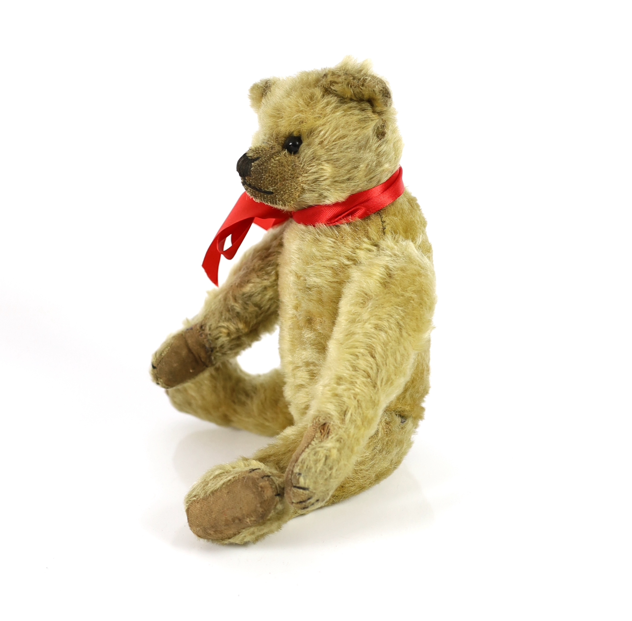 A Farnell bear, c.1912, black button eyes, 25cm, in very good condition